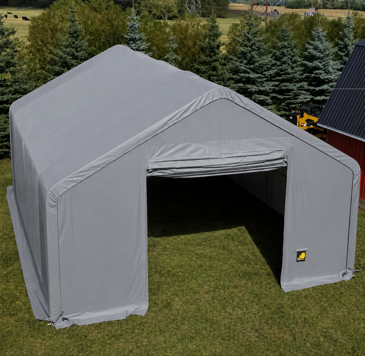 33ft x 40ft Industrial Storage Shelter (Extra Heavy Duty 900g PVC, Full Kit)
