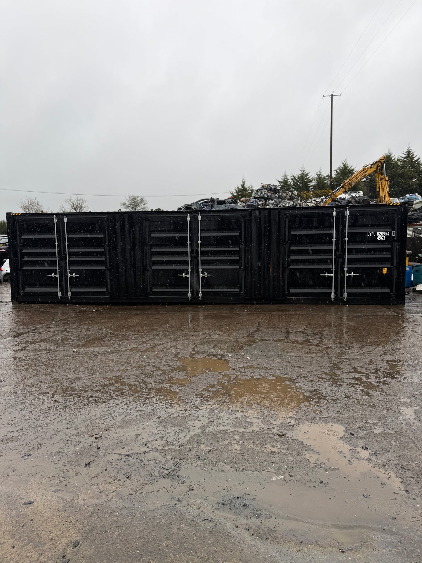 40ft HC Storage Container with 3 Side Opening Doors | High Cube Steel Container Ireland