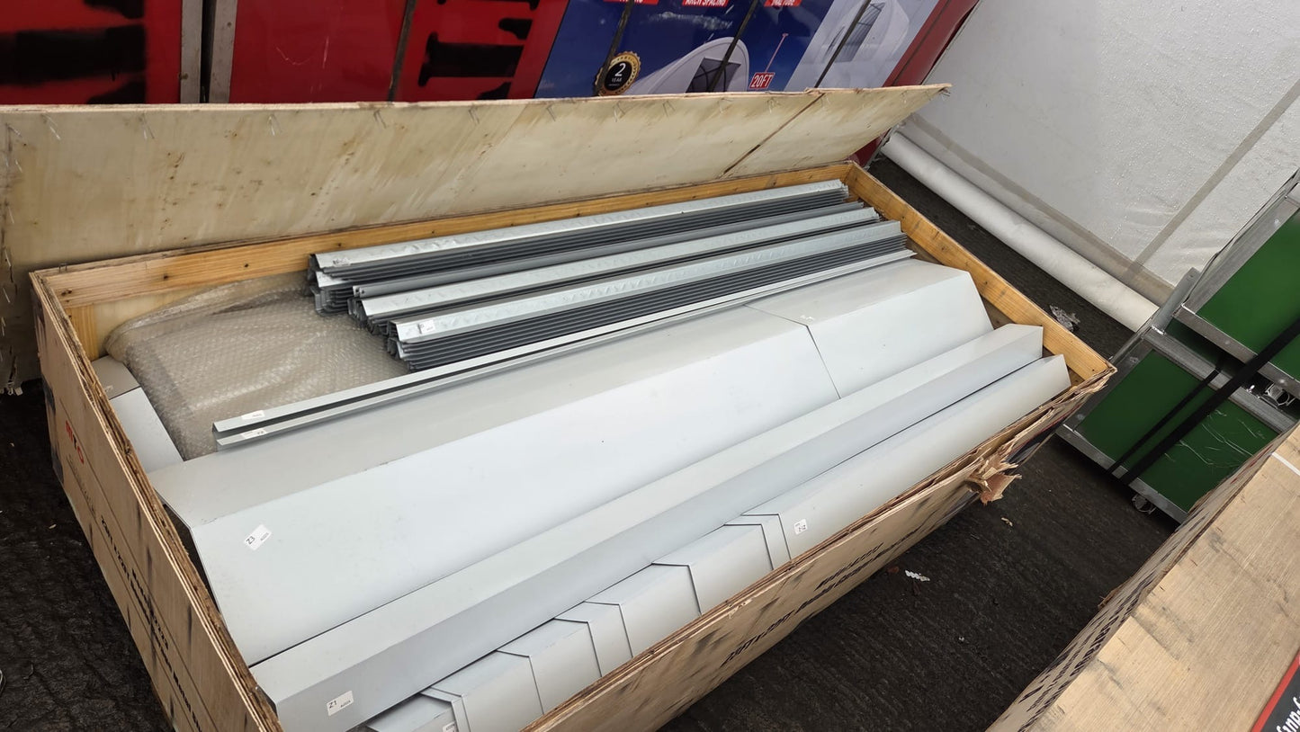 23ft x 22ft Galvanised Steel Metal Shed – Double Garage / Farm Shed