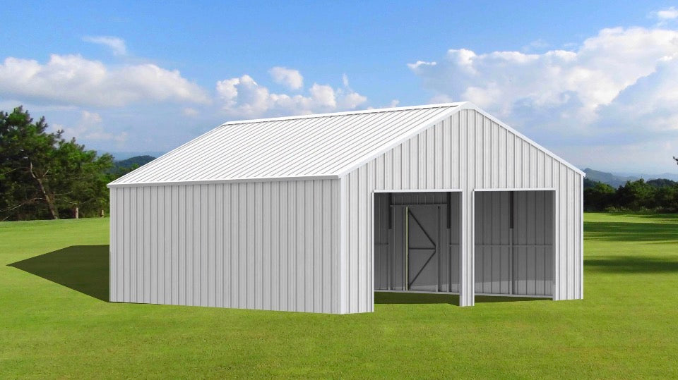 33x25 Galvanised Steel Steel Metal Garage / Workshop Kit – In Stock UK & Ireland