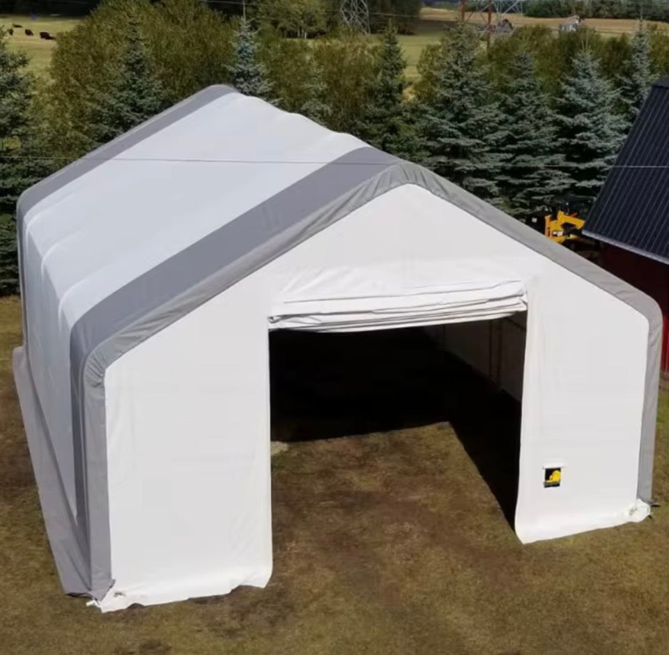 33ft x 40ft Heavy Duty Storage Shelter Ireland – Titan 33-40-17DP Industrial PVC Warehouse