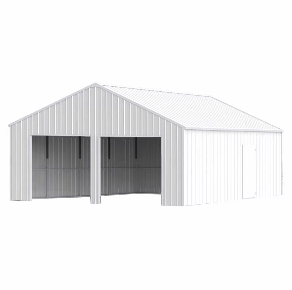 23ft x 22ft Galvanised Steel Metal Shed – Double Garage / Farm Shed