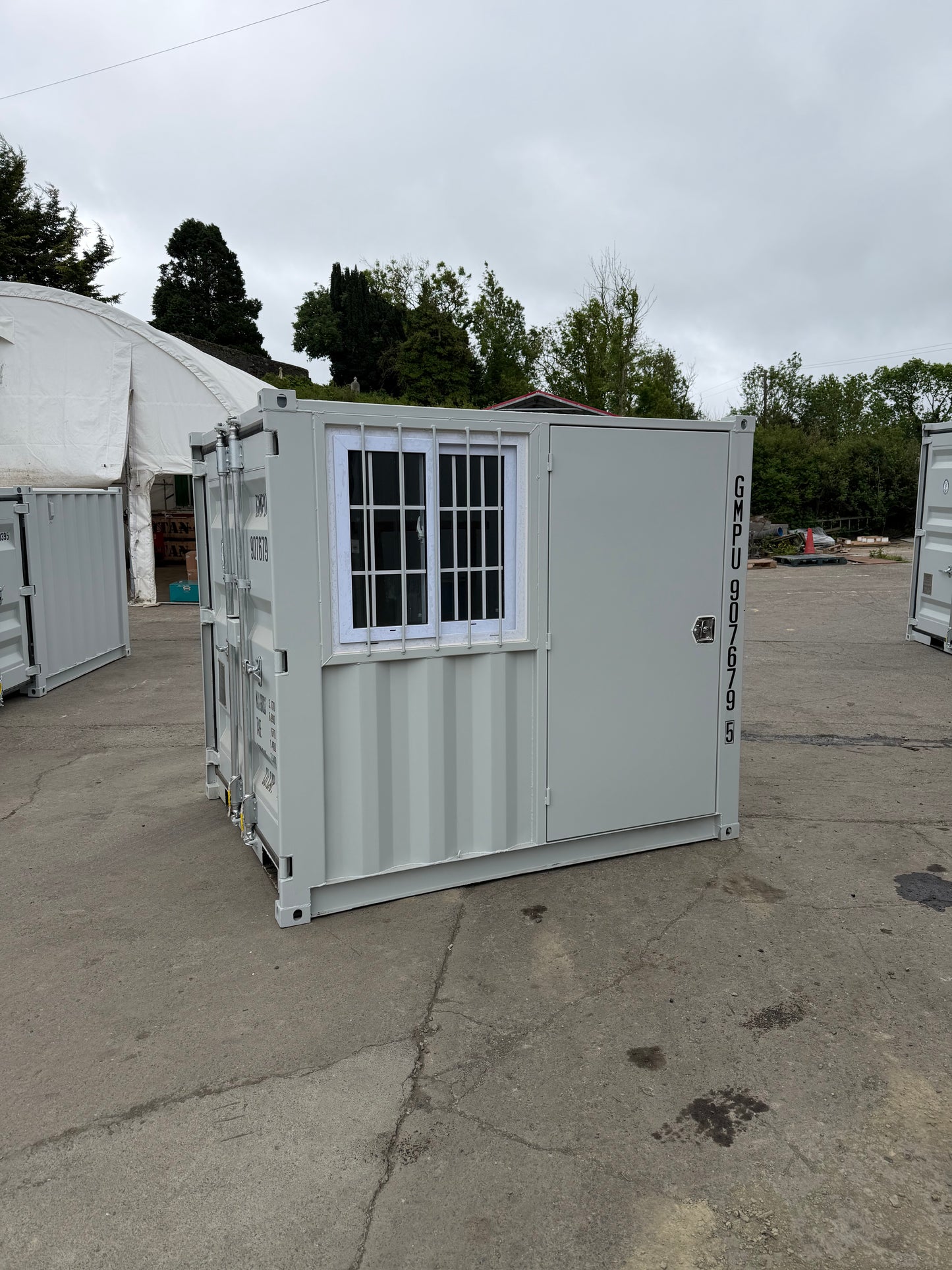 Mini Storage Container Ireland – Steel Site Container with Window & Double Door Access