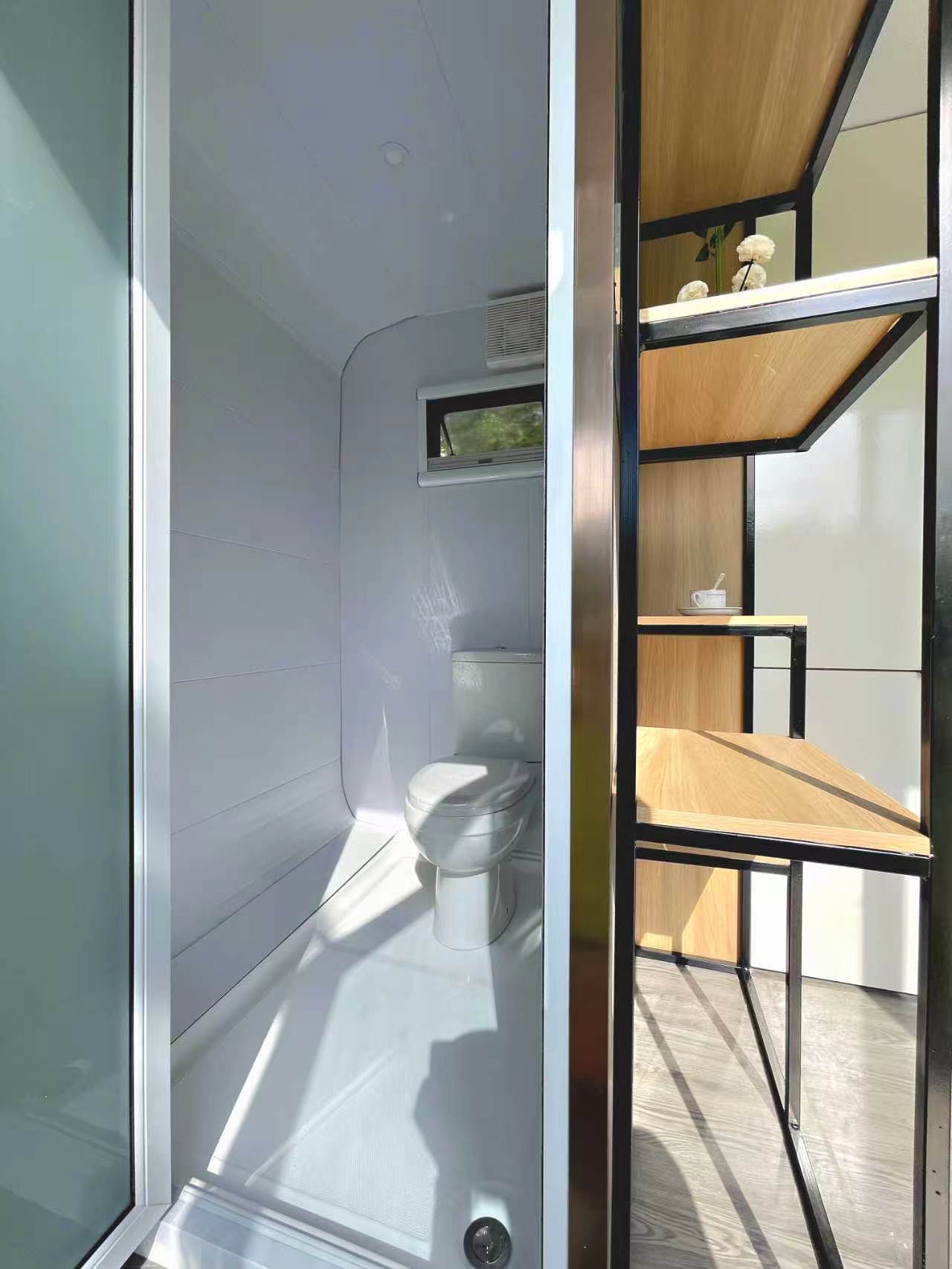 6m Self-Contained Cabin – Push-Out Type with Shower (75mm Insulated)