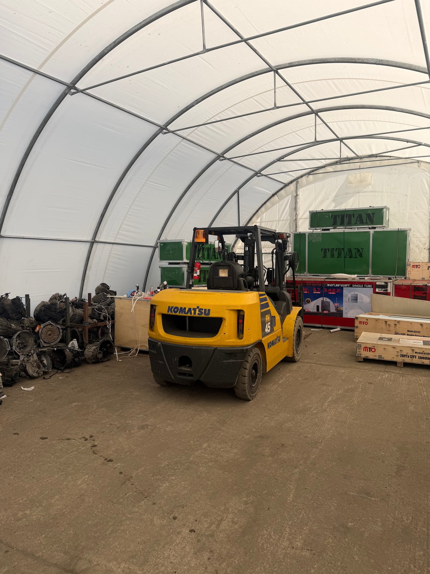30ft x 40ft Storage Shelter (Extra Heavy Duty 900g PVC, Winch Door)