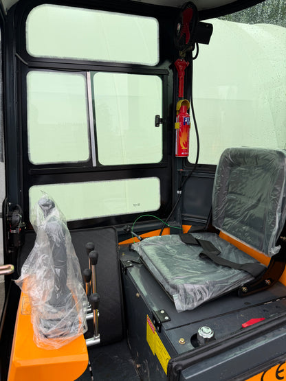 New CK13CD Mini Excavator – Enclosed Cab Unused