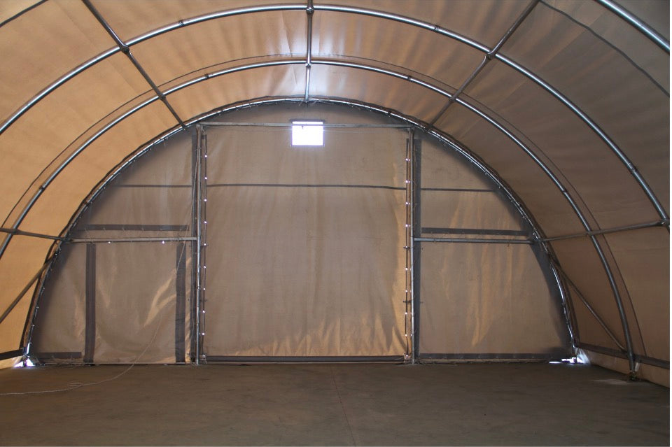 30ft x 40ft Heavy Duty Storage Shelter Ireland – Titan 30-40-15R Industrial PVC Shelter