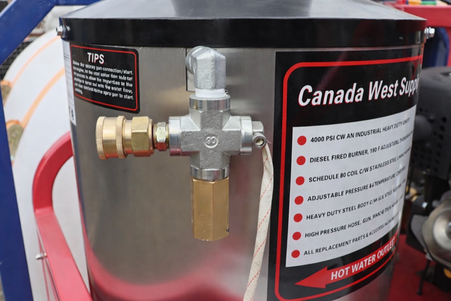 4000 PSI Hot Water Pressure Washer Ireland – Titan Industrial 280 Bar Mobile Unit
