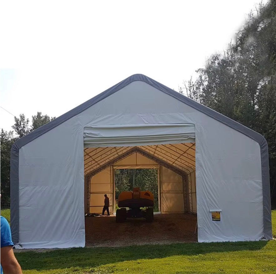 33ft x 40ft Heavy Duty Storage Shelter Ireland – Titan 33-40-17DP Industrial PVC Warehouse
