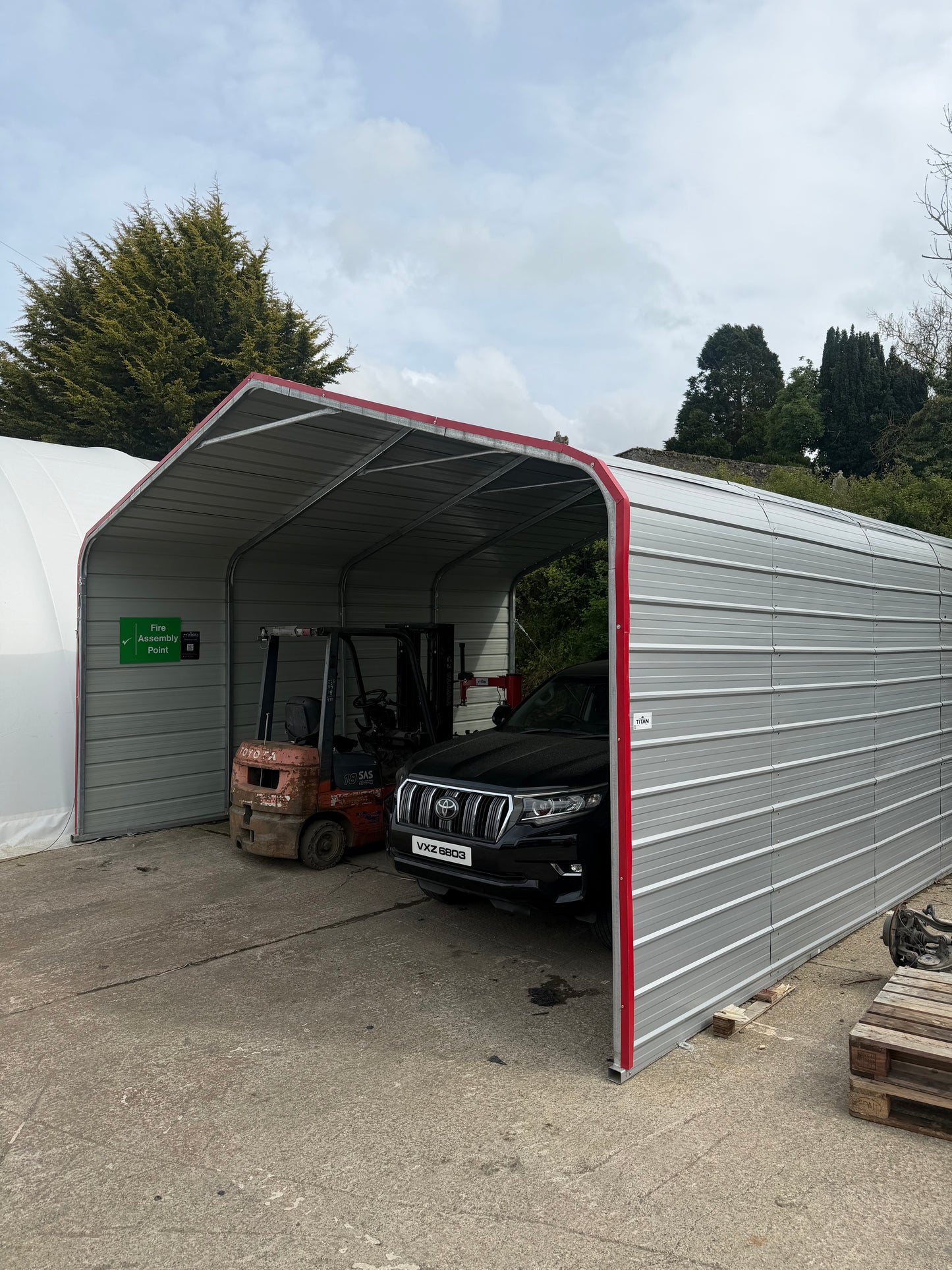 M202012 Galvanised Steel Carport Shelter Full Kit 20ft x 20ft