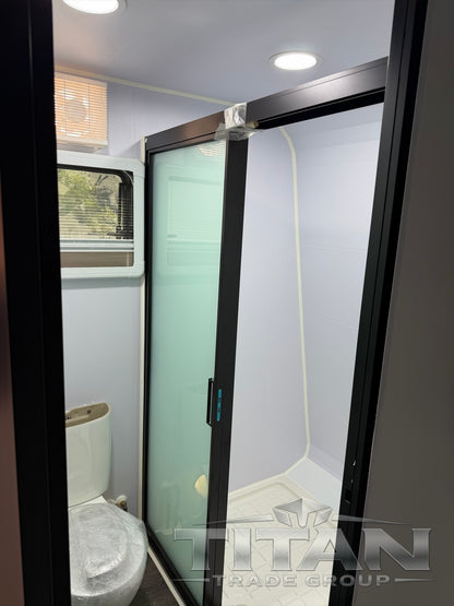 6m Push-Out Pod House – White – 75mm Insulated with Shower