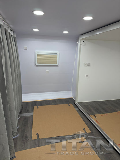 6m Push-Out Pod House – White – 75mm Insulated with Shower