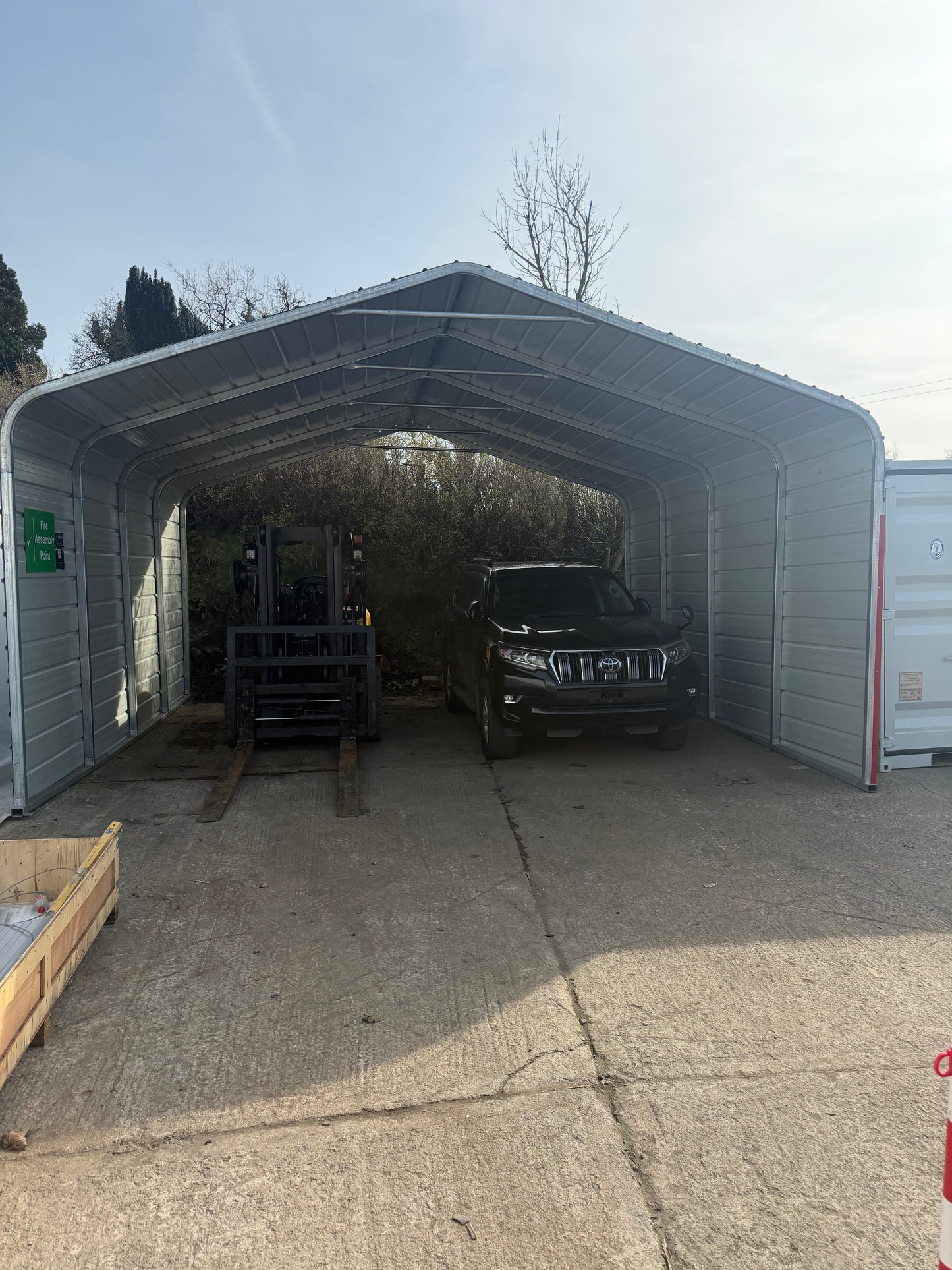 M202012 Galvanised Steel Carport Shelter Full Kit 20ft x 20ft