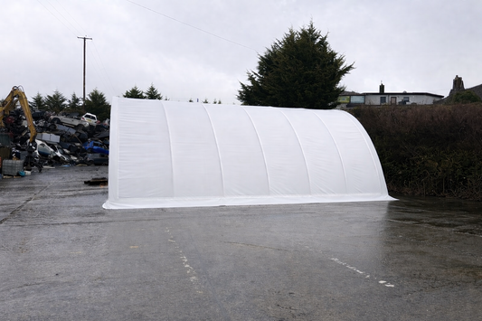 30ft x 40ft Heavy Duty Storage Shelter Ireland – Titan 30-40-15R Industrial PVC Shelter