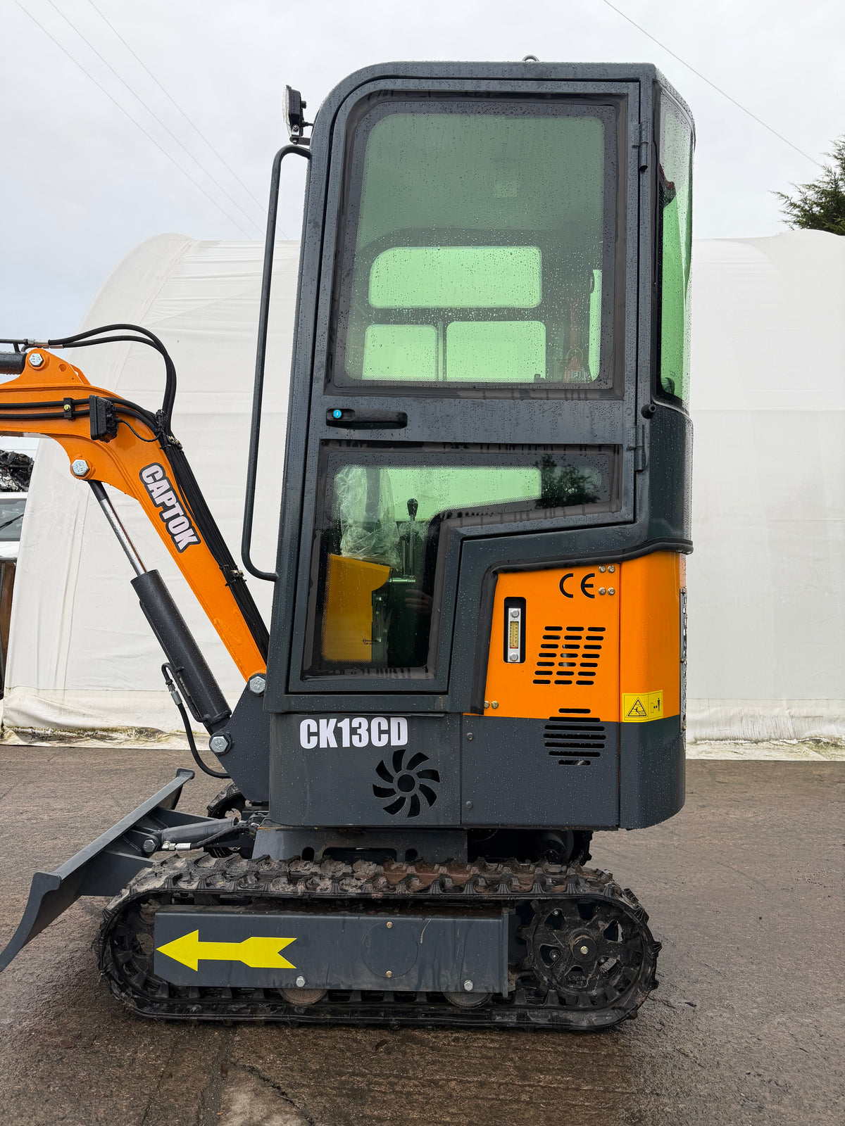 New CK13CD Mini Excavator – Enclosed Cab Unused