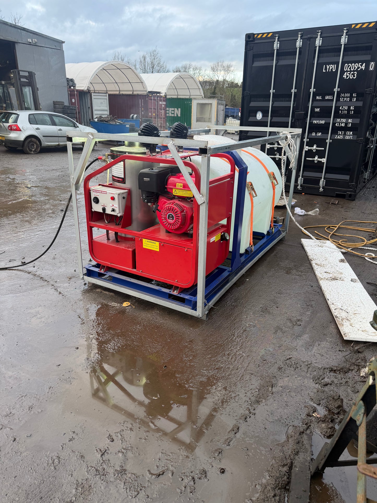 Titan 4000 PSI Mobile Hot Water Pressure Washer System – 1000L Tank – Diesel Burner