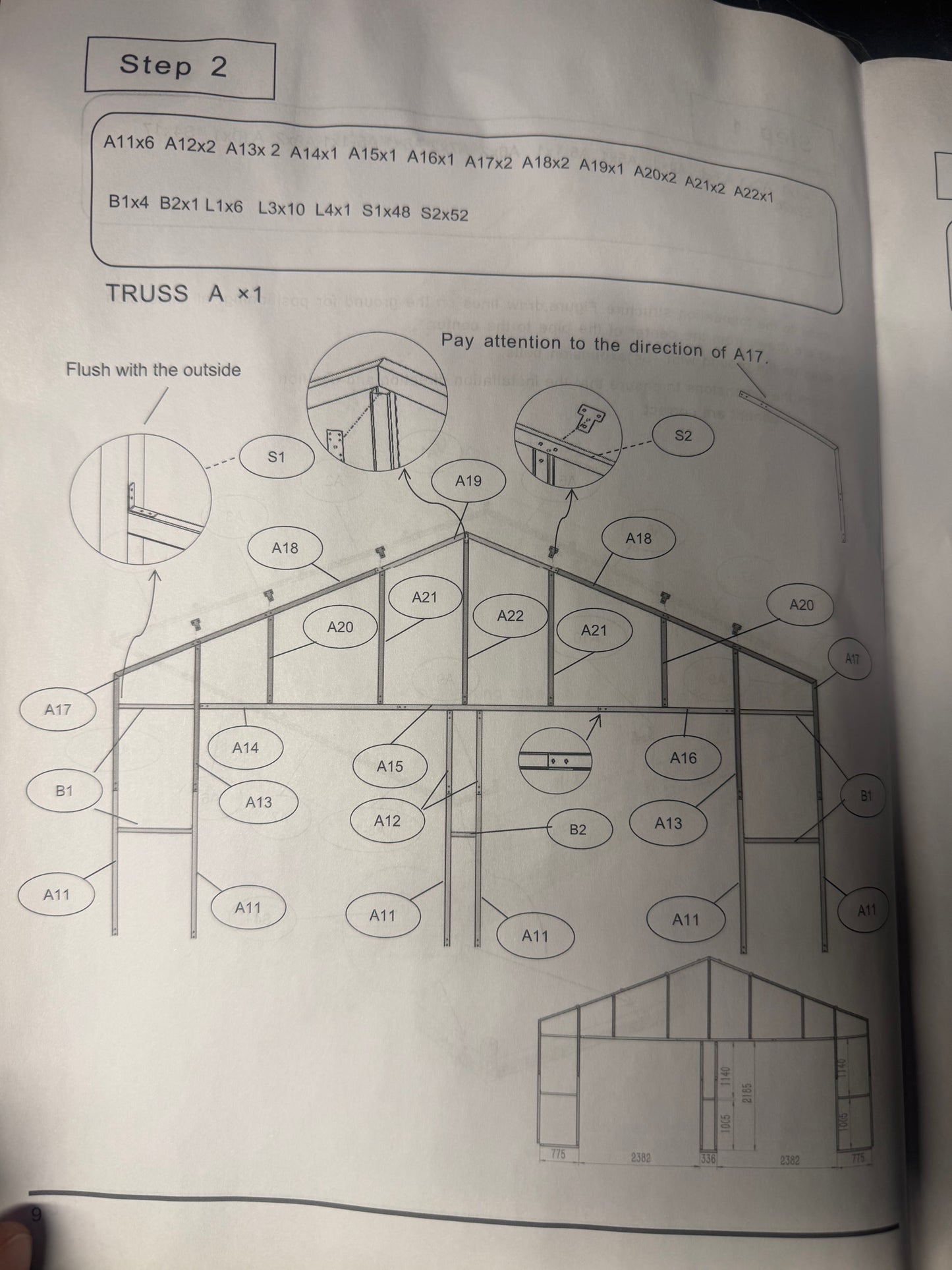 23ft x 22ft Galvanised Steel Metal Shed – Double Garage / Farm Shed