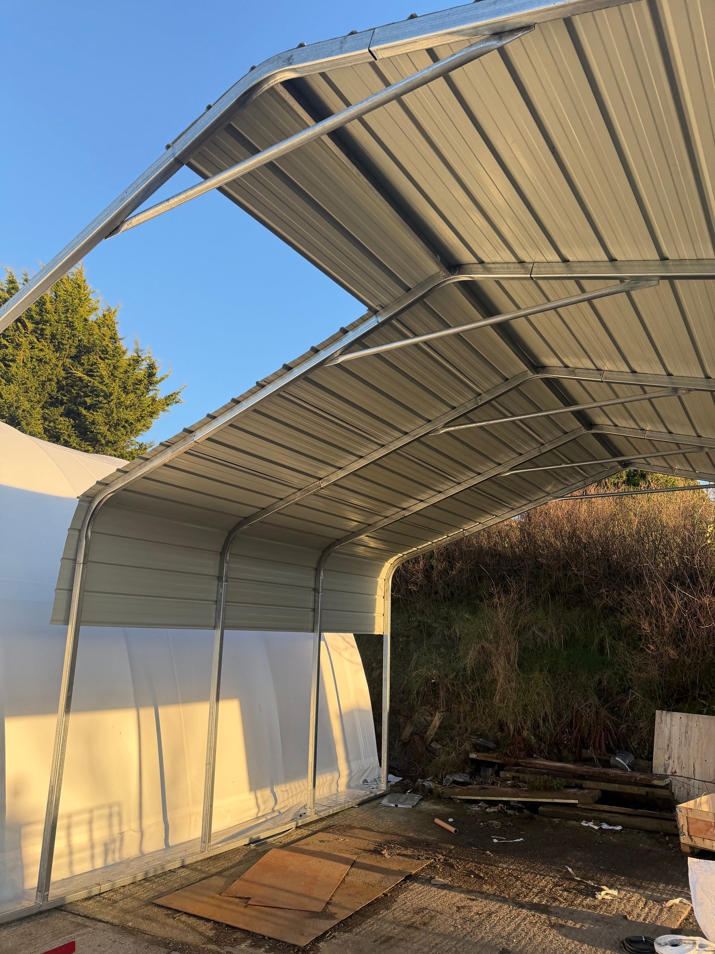 M202012 Galvanised Steel Carport Shelter Full Kit 20ft x 20ft