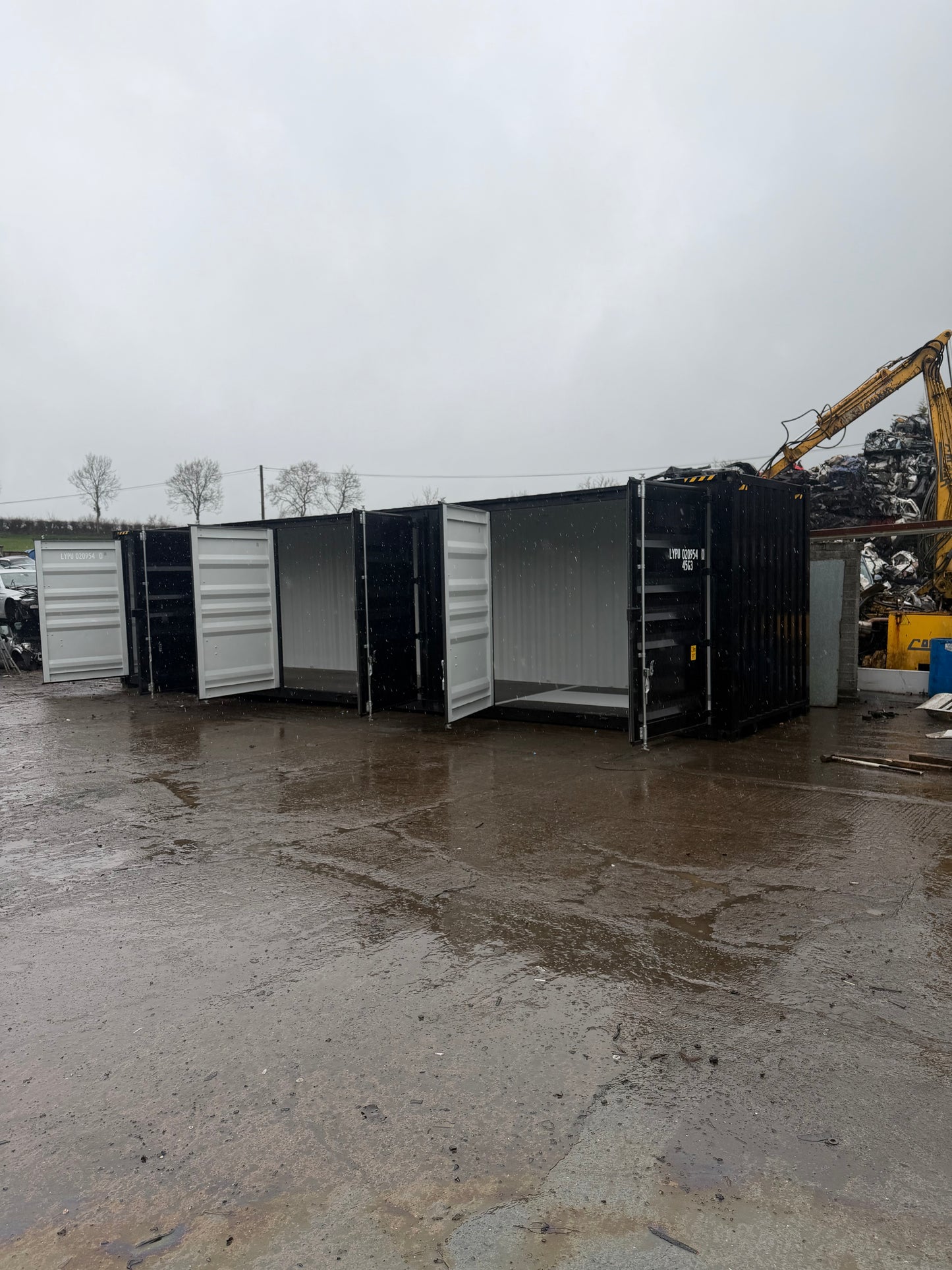 40ft HC Storage Container with 3 Side Opening Doors | High Cube Steel Container Ireland