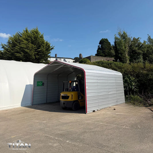 M202012 20ft × 20ft Steel Carport / Metal Shed