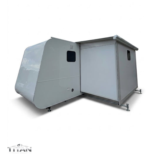 6m Push-Out Pod House – White – 75mm Insulated with Shower