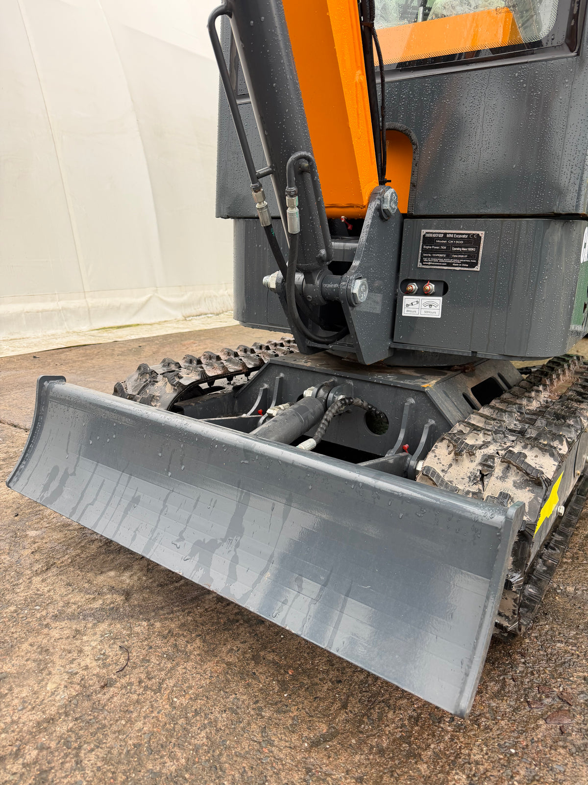 New CK13CD Mini Excavator – Enclosed Cab Unused