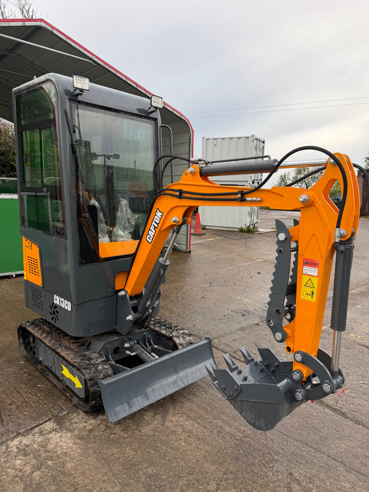 New CK13CD Mini Excavator – Enclosed Cab Unused