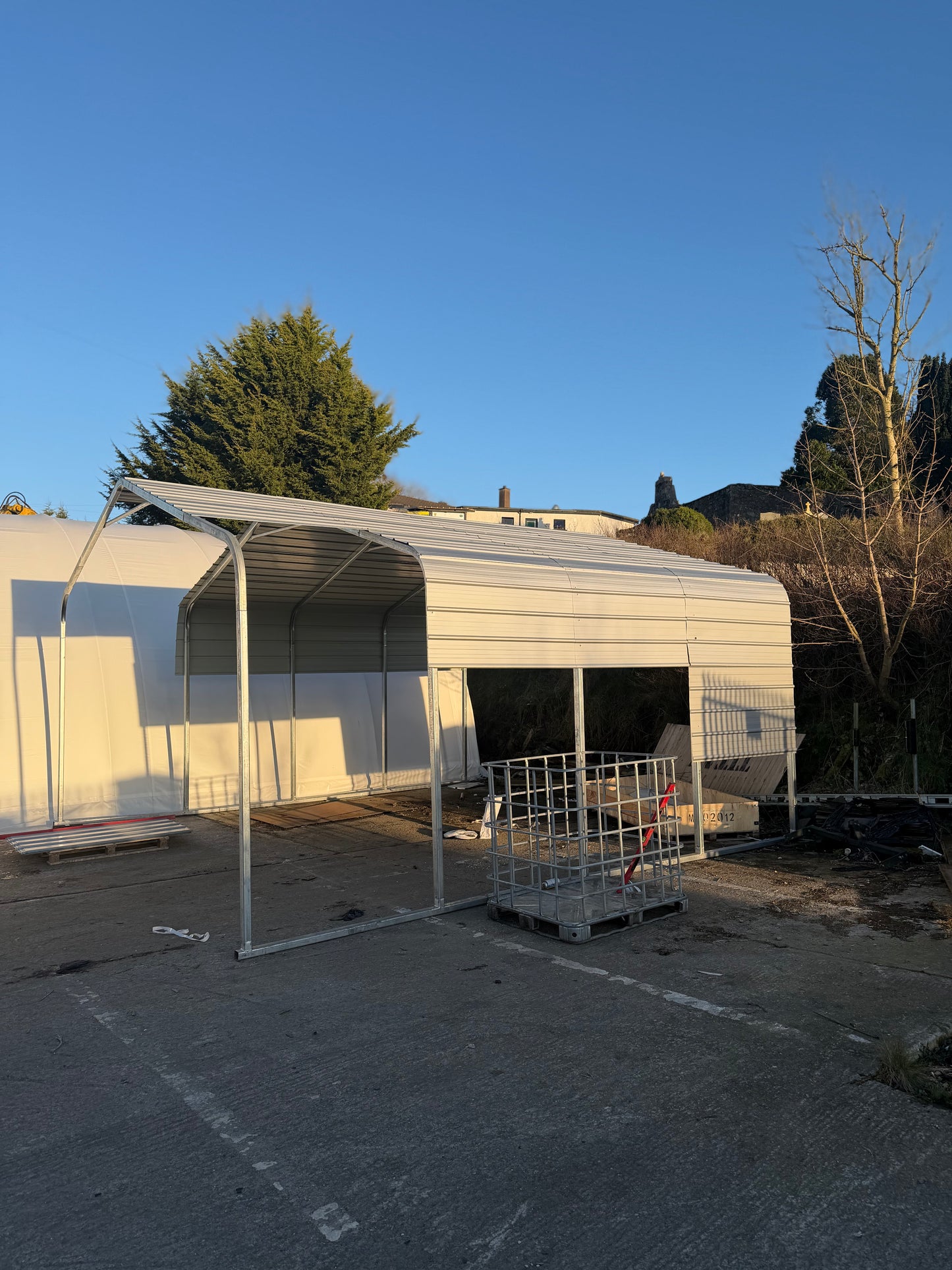 M202012 Galvanised Steel Carport Shelter Full Kit 20ft x 20ft
