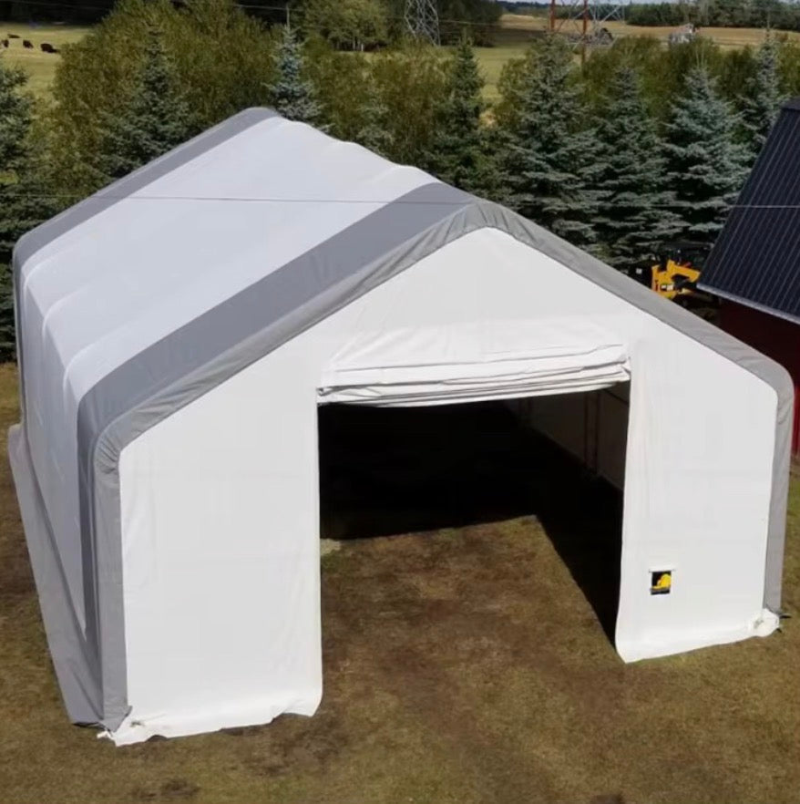 33ft x 40ft Heavy Duty Storage Shelter Ireland – Titan 33-40-17DP Industrial PVC Warehouse