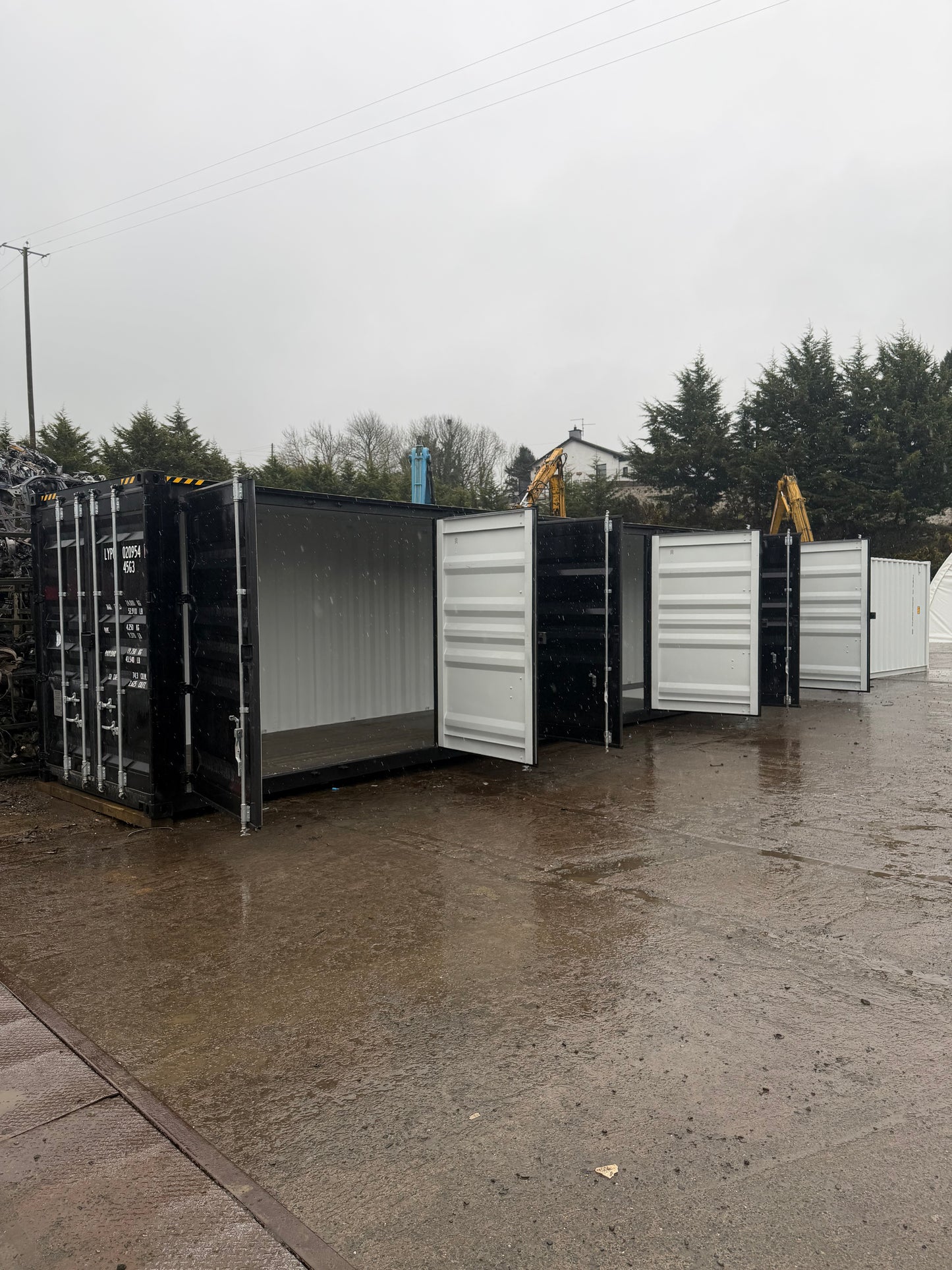 40ft HC Storage Container with 3 Side Opening Doors | High Cube Steel Container Ireland