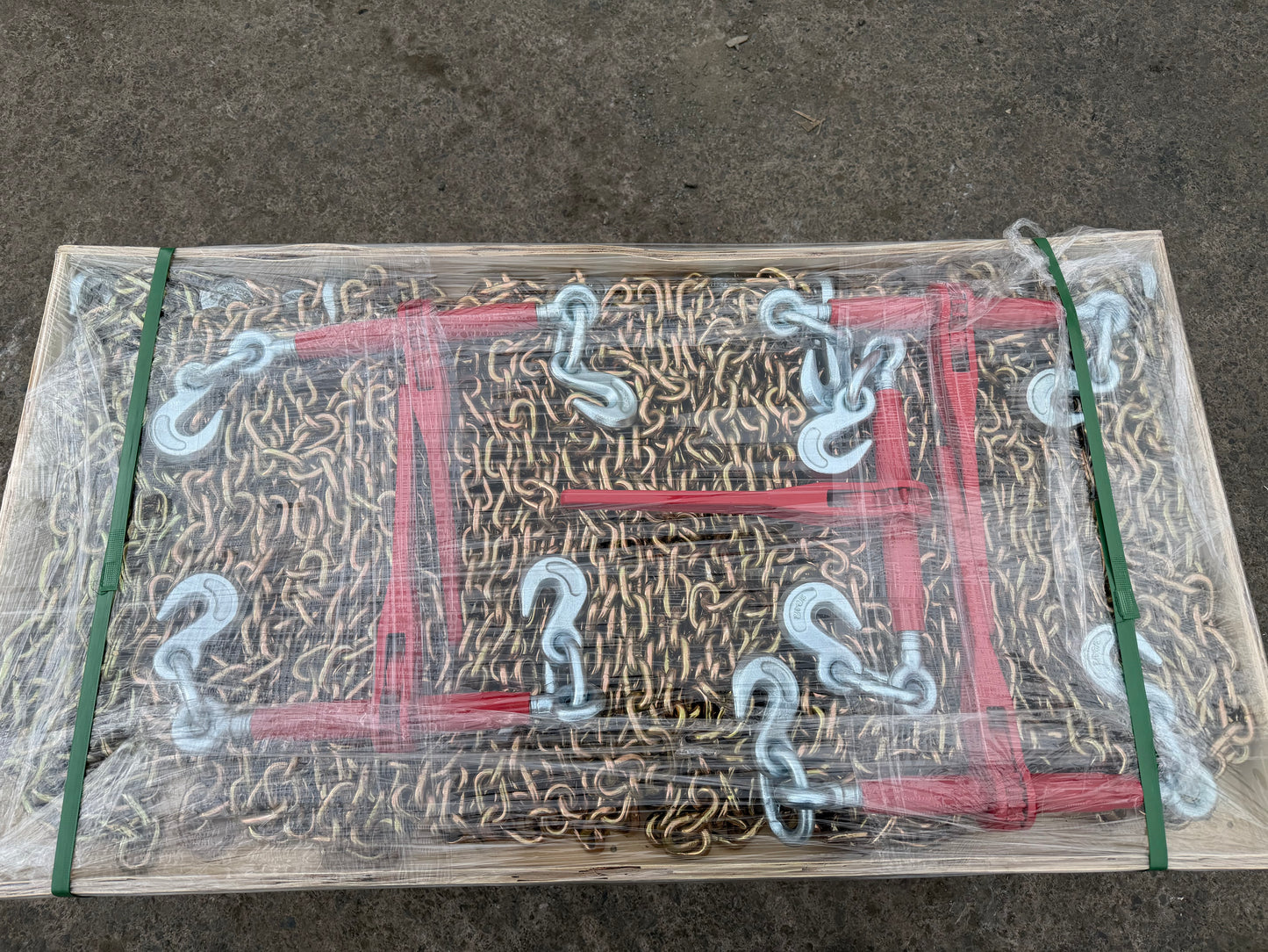 Heavy Duty Chain & Load Binder Set – 20ft G70 (2 Chains + Ratchet Binder
