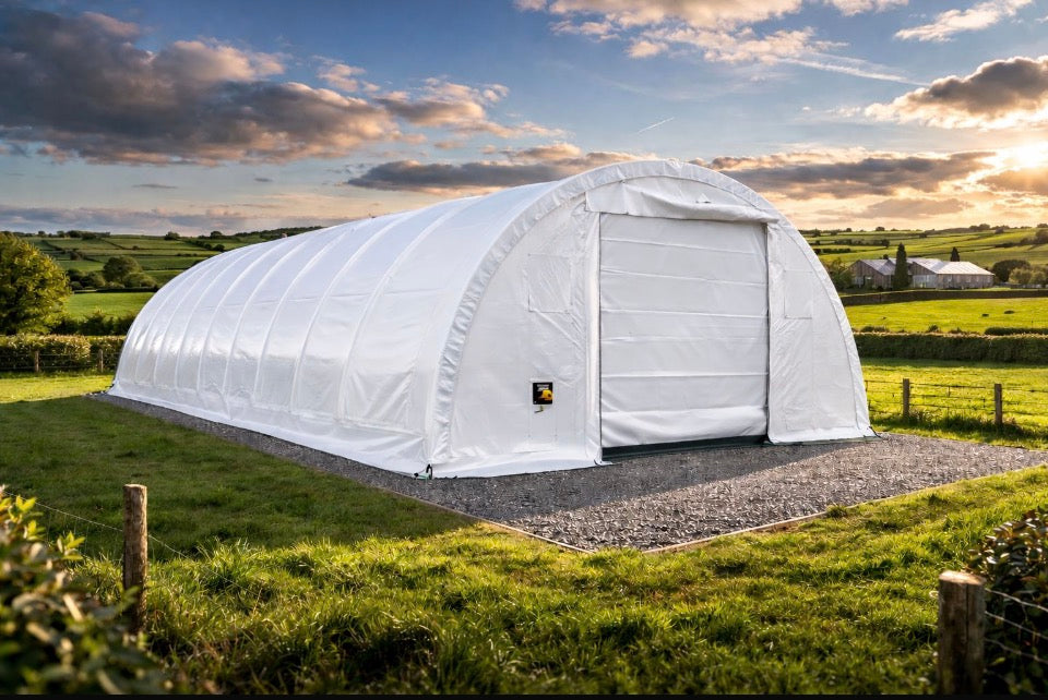 40ft x 80ft Industrial Storage Shelter (Heavy Duty, Full Kit)