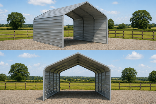 12ft x 20ft Metal Car Port – Heavy Duty (Cover to Ground) Full Kit