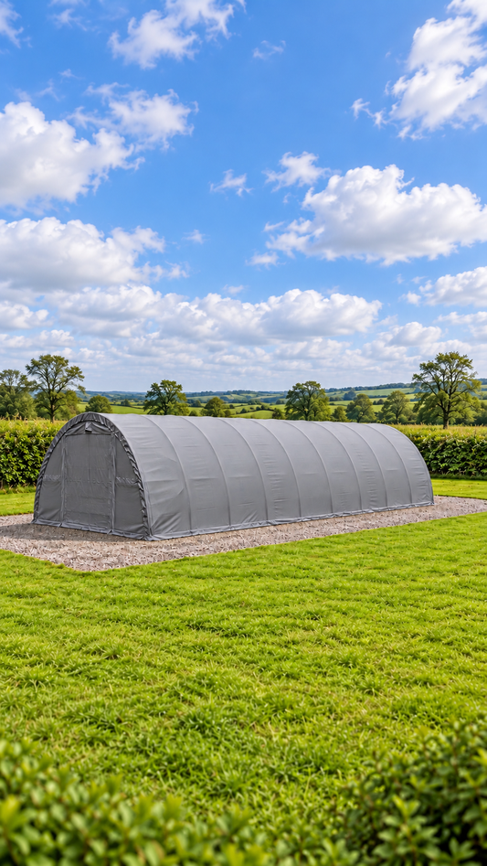 30-65-15R Industrial Tent (Extra Heavy Duty 900g PVC, Winch Door)