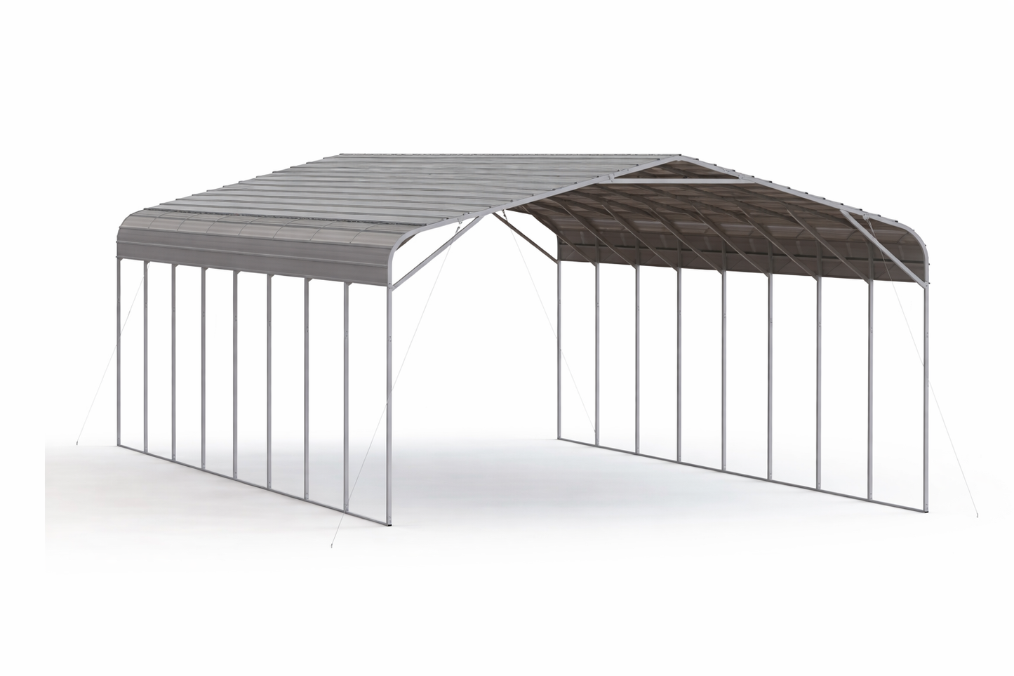 40ft x 20ft Steel Carport Shelter Ireland – Galvanised Metal Full Kit