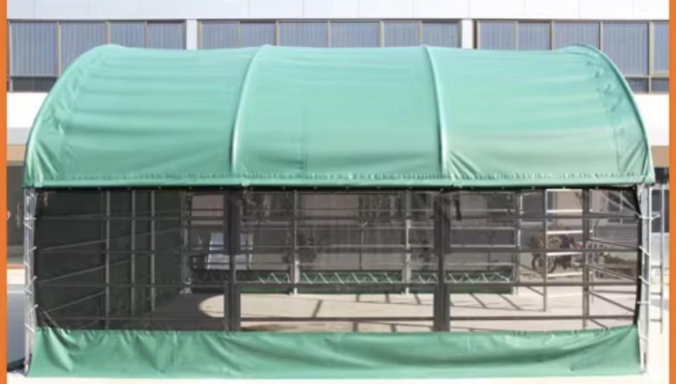 6m x 6m Livestock Shelter (Extra Heavy Duty 900g PVC, Full Cover)