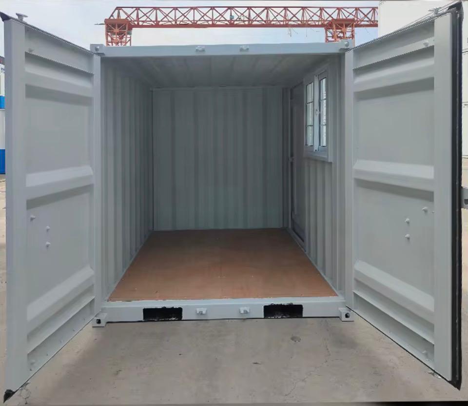 Mini Storage Container Ireland – Steel Site Container with Window & Double Door Access