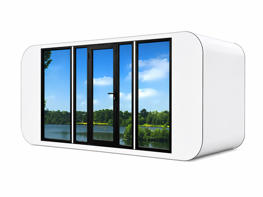6m Pod House – White – 75mm Insulated Garden Room / Office